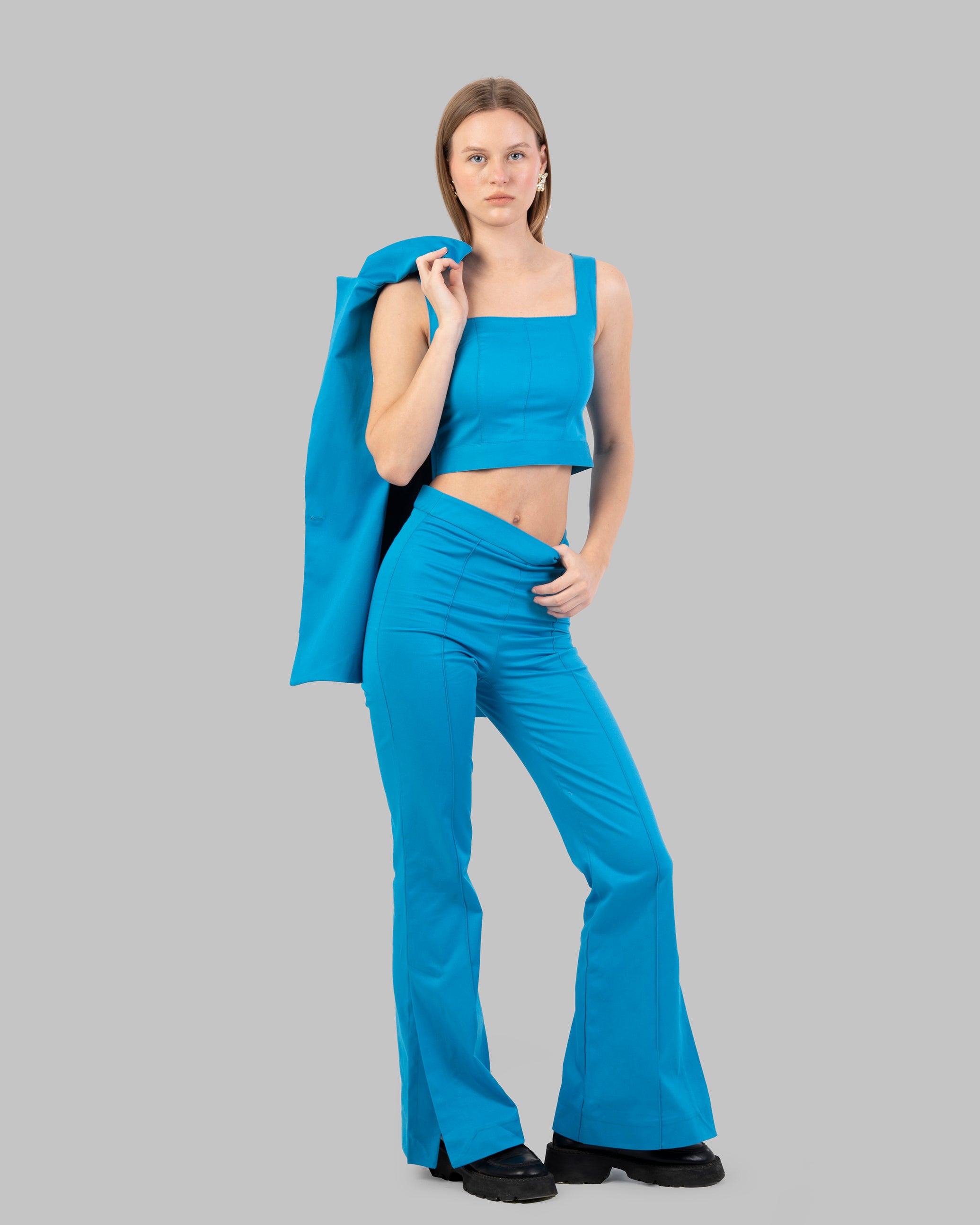 Square-Neck Cropped Top