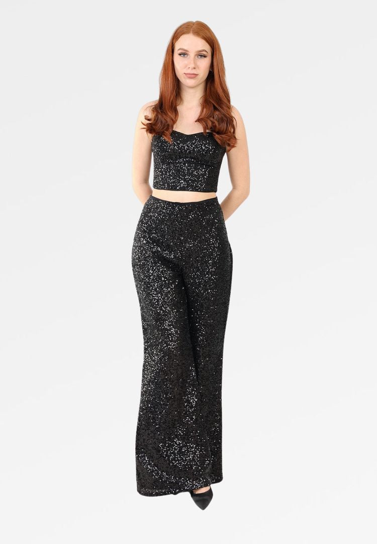 SEQUIN CROP TOP