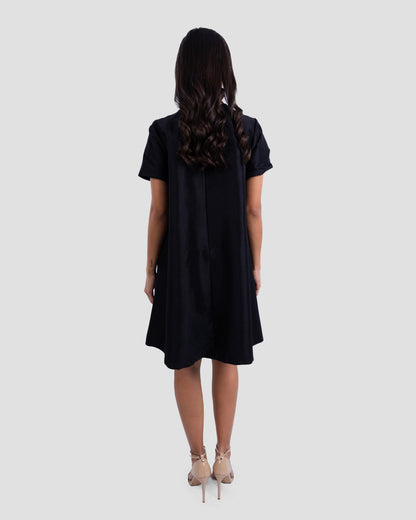 MINI DRESS WITH FLORAL DETAIL