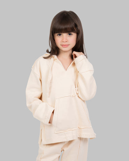 هودي كبير الحجم بدون تشطيب