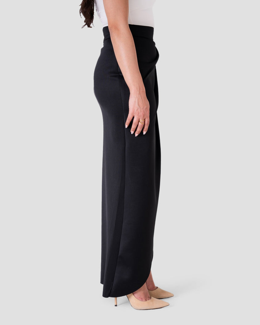 DRAPED MIDI SKIRT